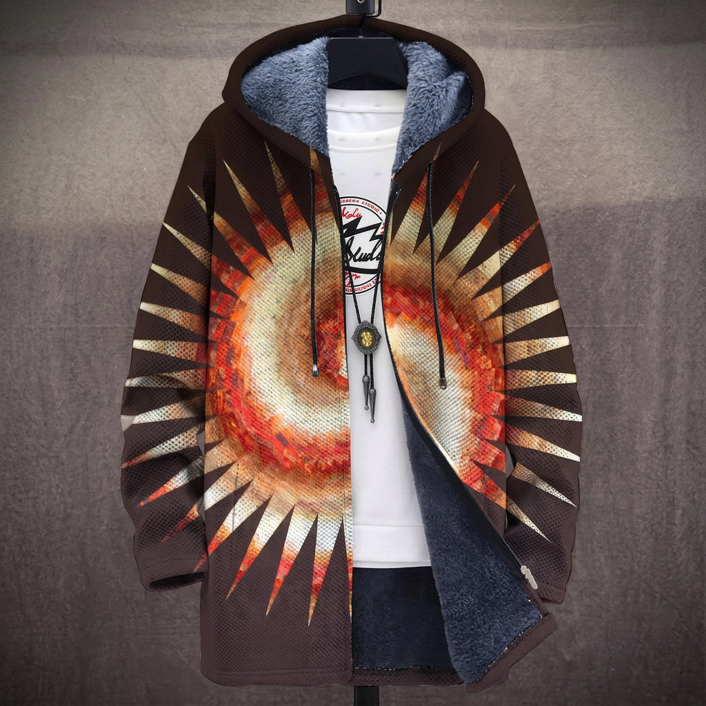 Cappotto con Cappuccio a Sole Raggiante