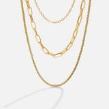 Joséphine – Collana in oro a tre fili con maglie delicate