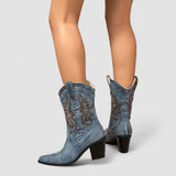 Amélie | Ortopedico Denim Ankle Boots