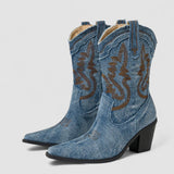 Amélie | Ortopedico Denim Ankle Boots