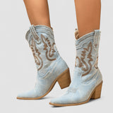 Amélie | Ortopedico Denim Ankle Boots