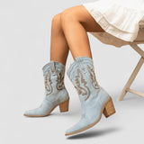 Amélie | Ortopedico Denim Ankle Boots