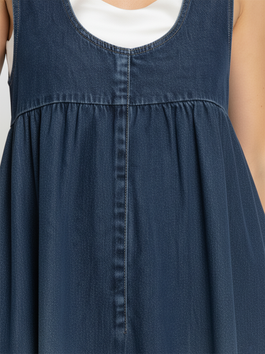 Abito Lungo in Denim Vintage
