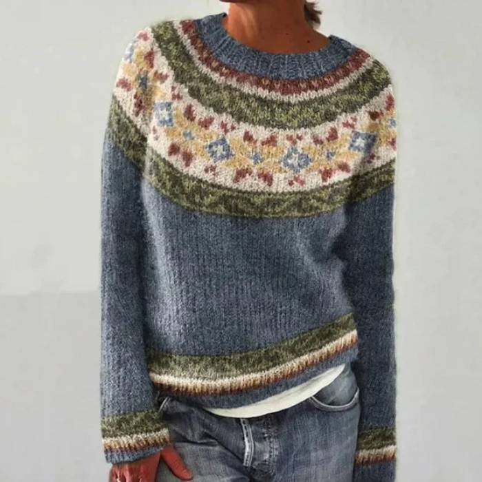 Maglione Jacquard Rétro