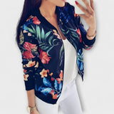 Andreia - Giacca bomber elegante con motivo floreale