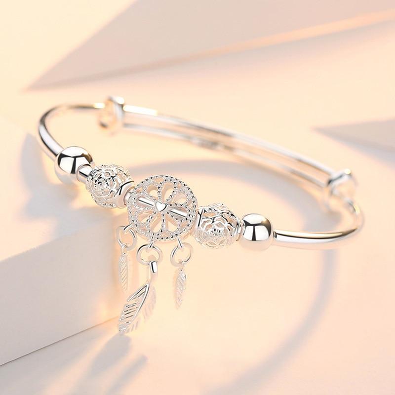 Bracciale Dreamcatcher Regolabile in Argento 925