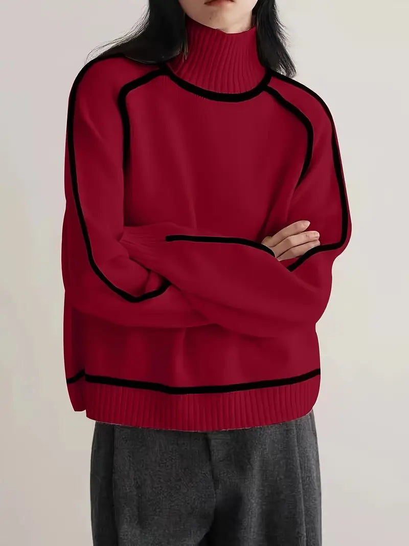 Sandrine | Maglione elegante a collo alto