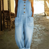Lenna – Tuta in denim di cotone vintage