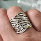 Anello Intrecciato Elegante Flerlagers