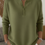 Eleonora | Maglione Button-Up Calmo