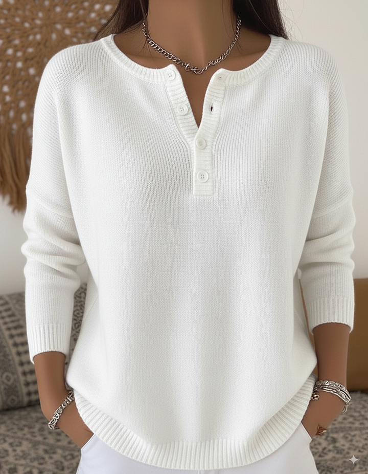 Eleonora | Maglione Button-Up Calmo