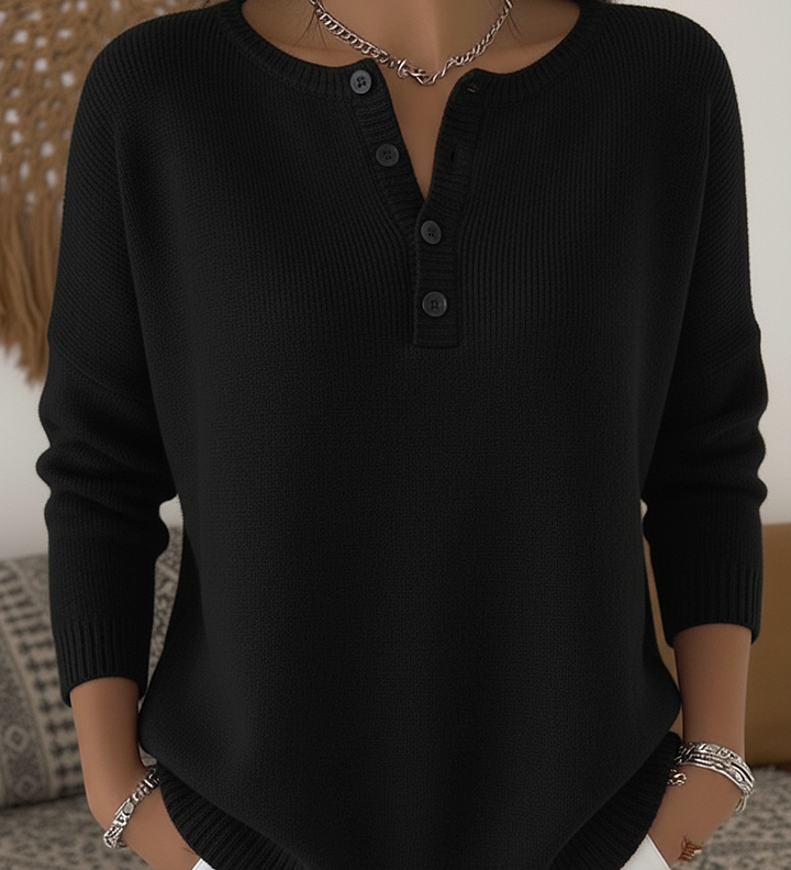 Eleonora | Maglione Button-Up Calmo