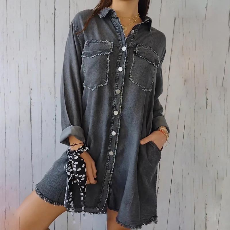Deandra™ - Camicetta di jeans
