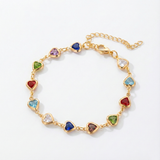 Bracciale unico a forma di cuore