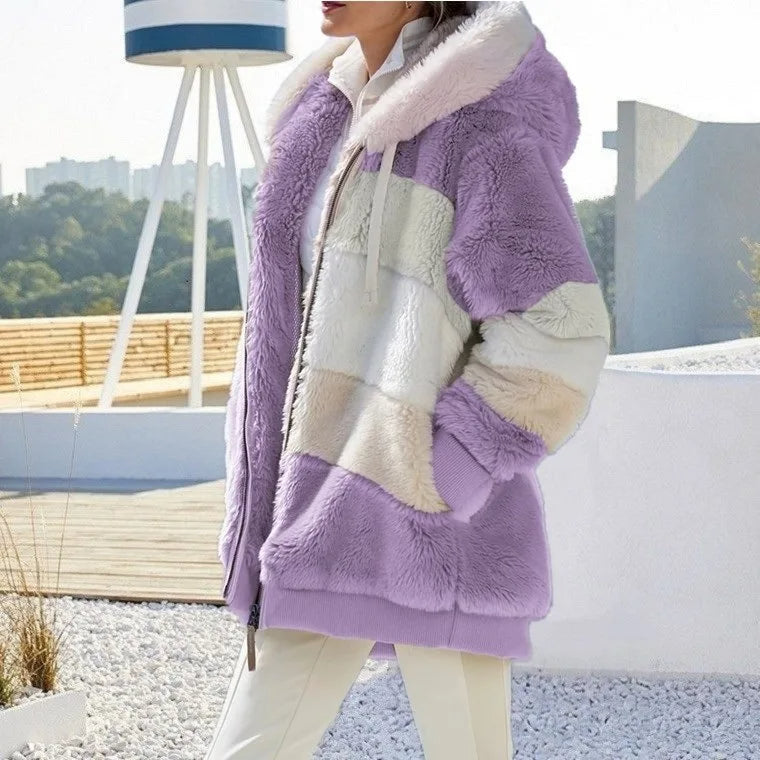 Serena - La Giacca Invernale Elegante e Calda con Cappuccio e Zip