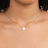 Lale - Collana con fiore bianco